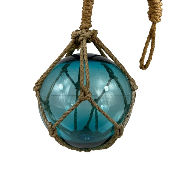 Large Lighthousecore Japanese Fishing Float Glass Vintage Nautical Ocean Sea 12” - Picture 8 of 16